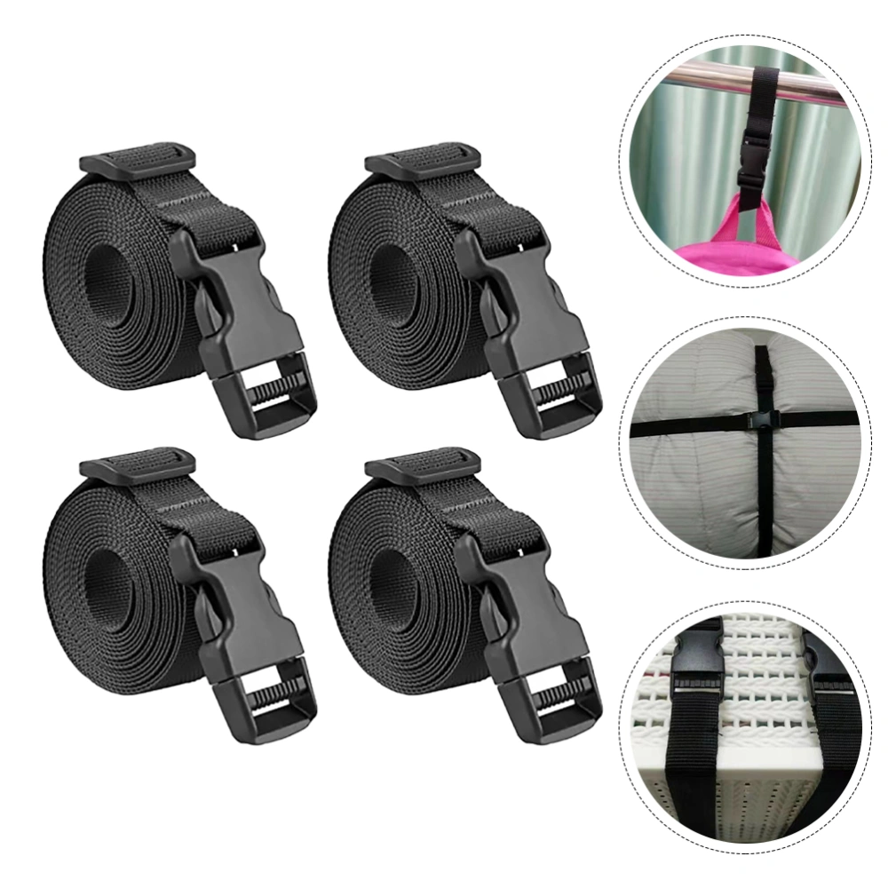 4Pcs Luggage Straps Outdoor Luggage Straps Suitcase Buckle Straps Adjustable Suitcase Straps