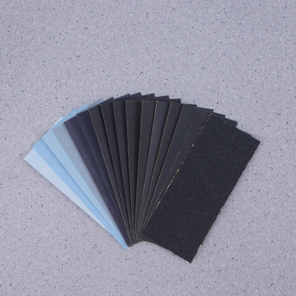 15 Pcs 150 to 7000 High Grit Wet Dry Sandpaper Assortment 2.28x5.55 Inch for Automotive Sanding Polishing Metal Sanding Wood Furniture Finishing Wood Turing Finishing and More