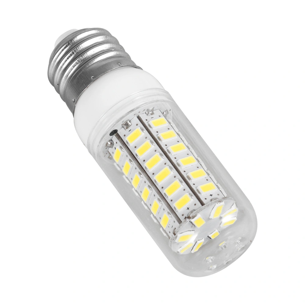 SMD5730 Screw Socket E27 56W 110V LED Corn Light Bulbs (White Transparent Shell)