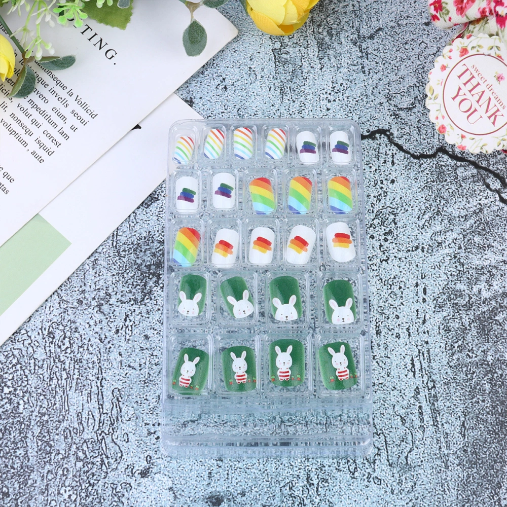 24Pcs Nail Sticker Fake Nails Full Cover Nail False Nail Fake Nail Sticker Nail Patch 0040-CM-07