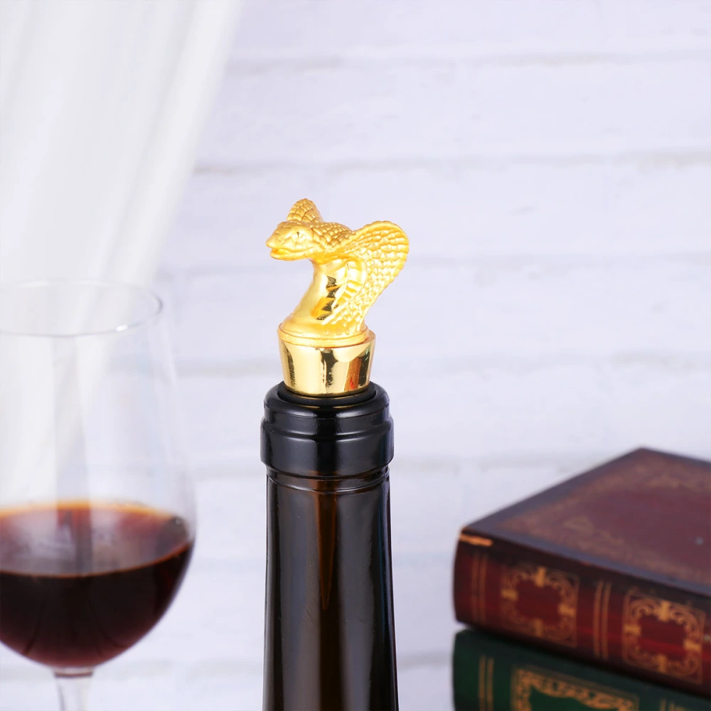 Zodiac Signs Red Wine Stopper Creative Champagne Bottle Stopper Home Supplies for Bar Party Restaurant (Snake)