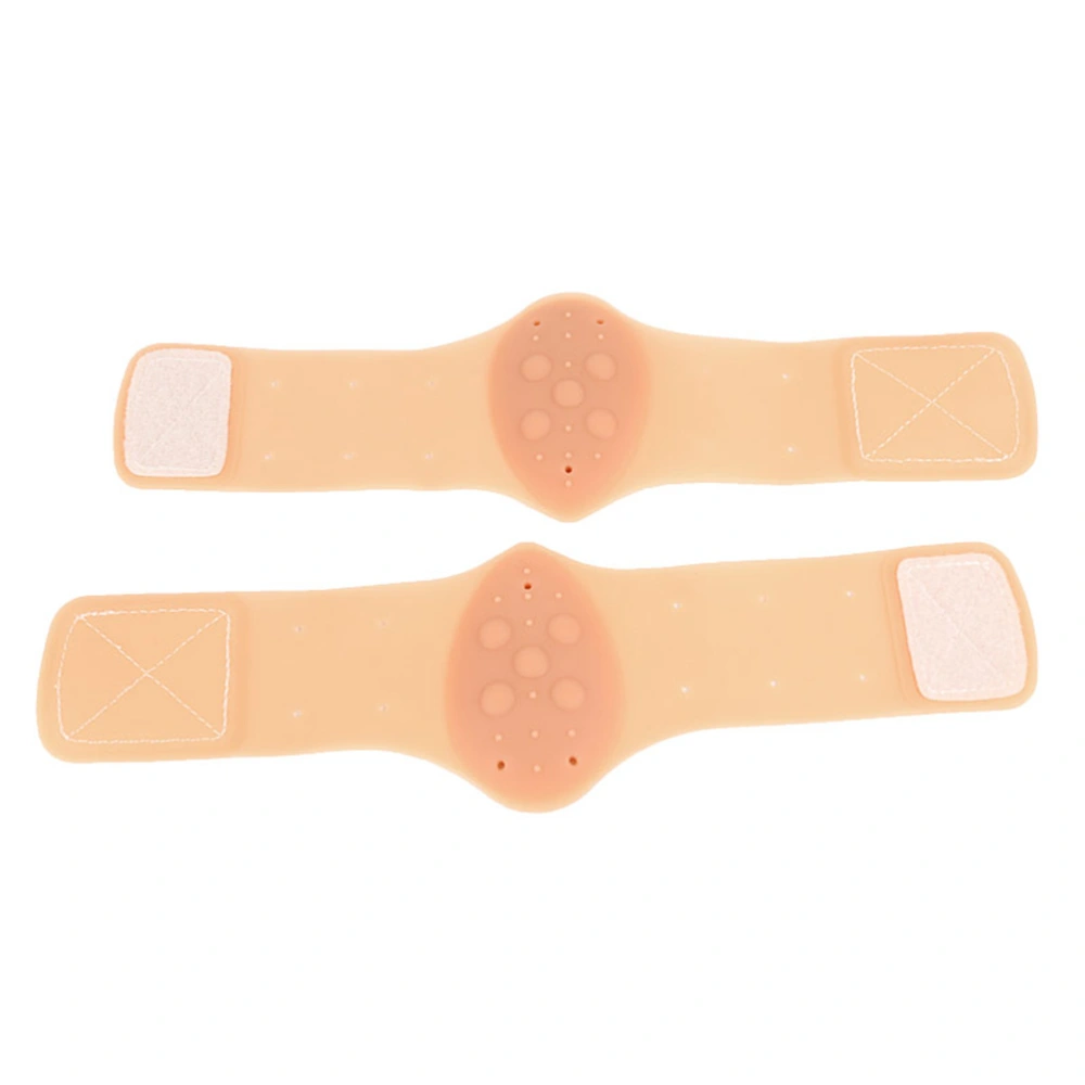 1 Pair of Arch Support Bandage Silicone Arch Pads Feet Support Band Corrective Insoles (Skin Color)