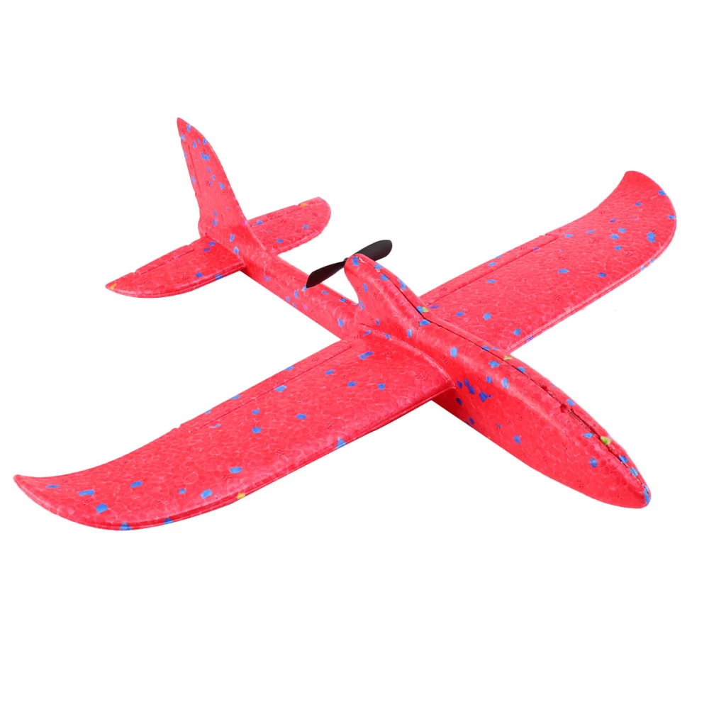 Airplane Toy Hand Throwing Glider Plane Toys Simulation Aircrafts Toy Red