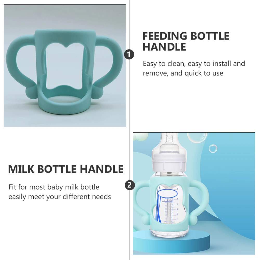 2pcs Baby Milking Feeding Bottle Handle Silicone Handle for Feeding Bottle