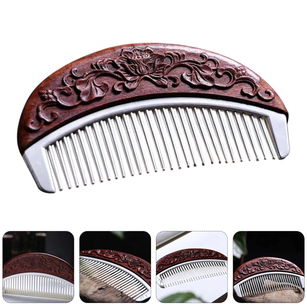 Wooden Massage Comb Hair Scalp Massager Retro Style Comb Creative Massaging Comb