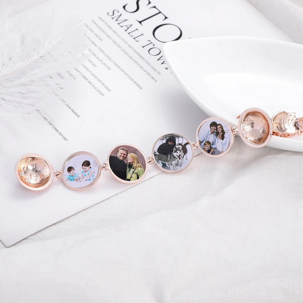 Openable Necklace Female Exquisite Jewelry Retro Chain Wing Pendant Necklace(Rose Gold)