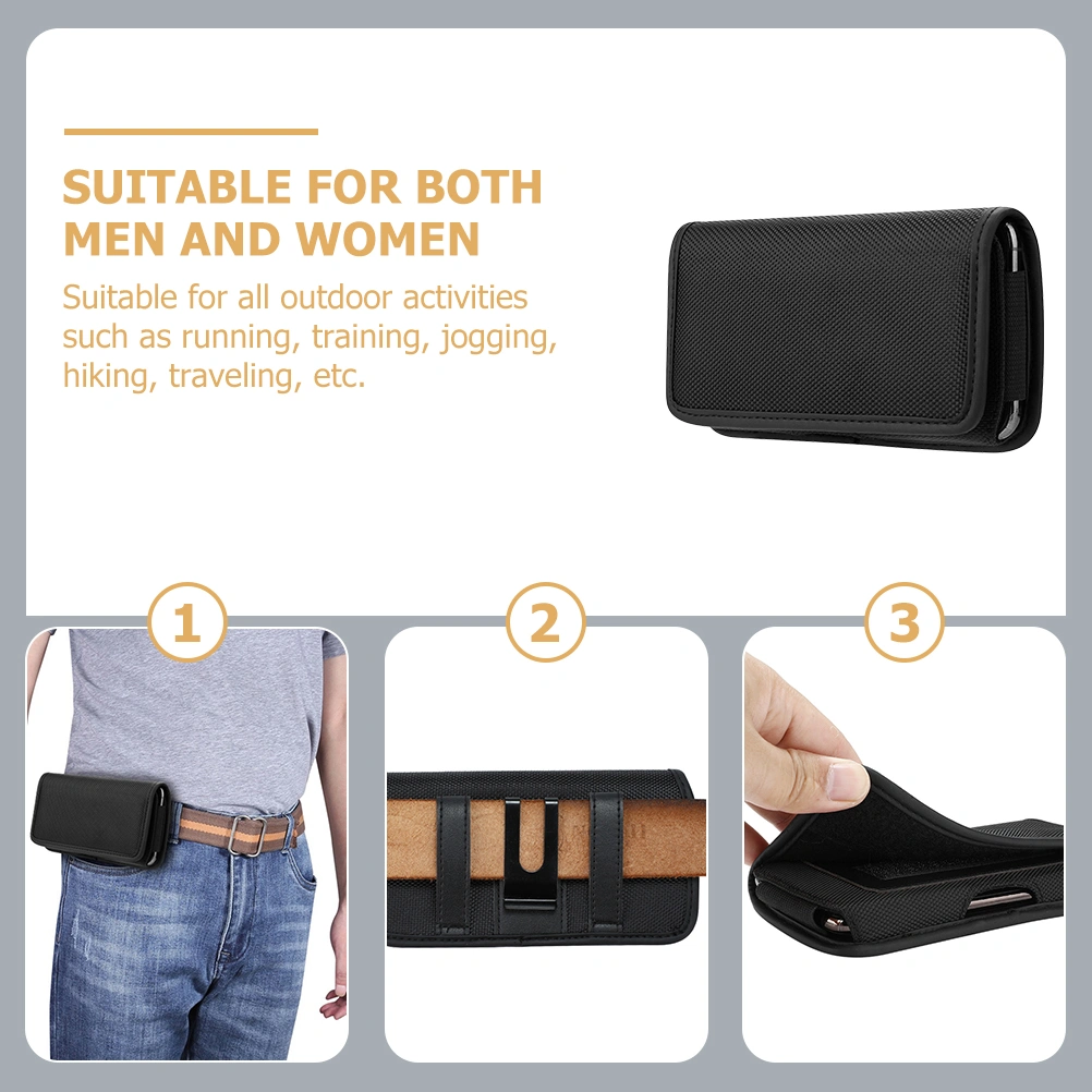 Oxford Cloth Waist Bag Water Resistant Waist Pouch Phone Waist Pouch Bag