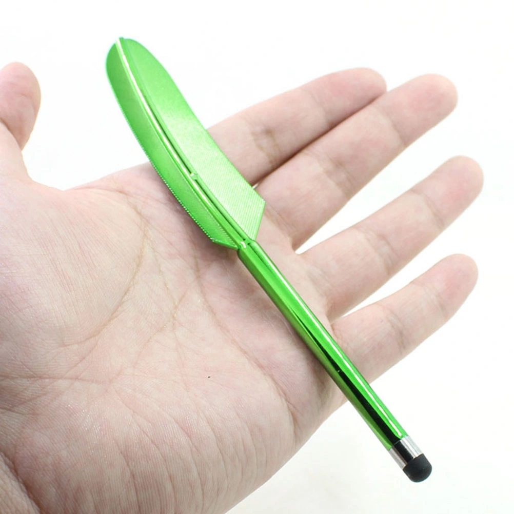 5pcs Feather Capacitive Stylus Metal Touchscreen Pen Handwriting Capacitive Pens for Phone Tablet (Mixed Colors)