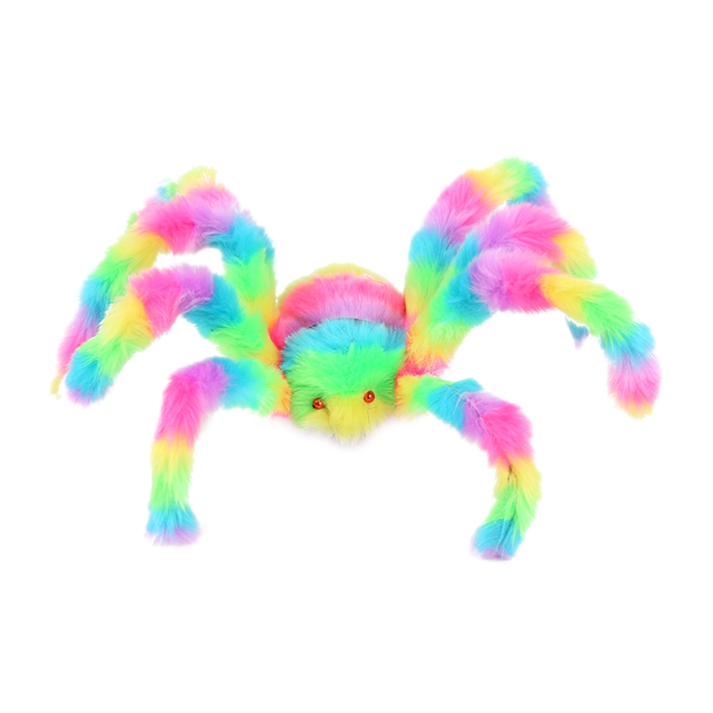 50cm Colorful Spider Toy Stuffed Animal Plush Toy for Halloween Decorations Props