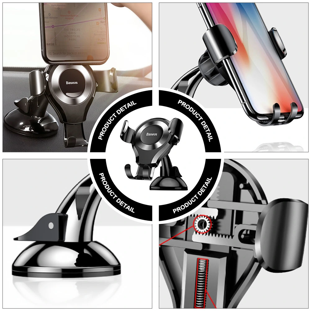 Universal Car Mobile Phone Holder Gravity Car Console Suction Cup Mount