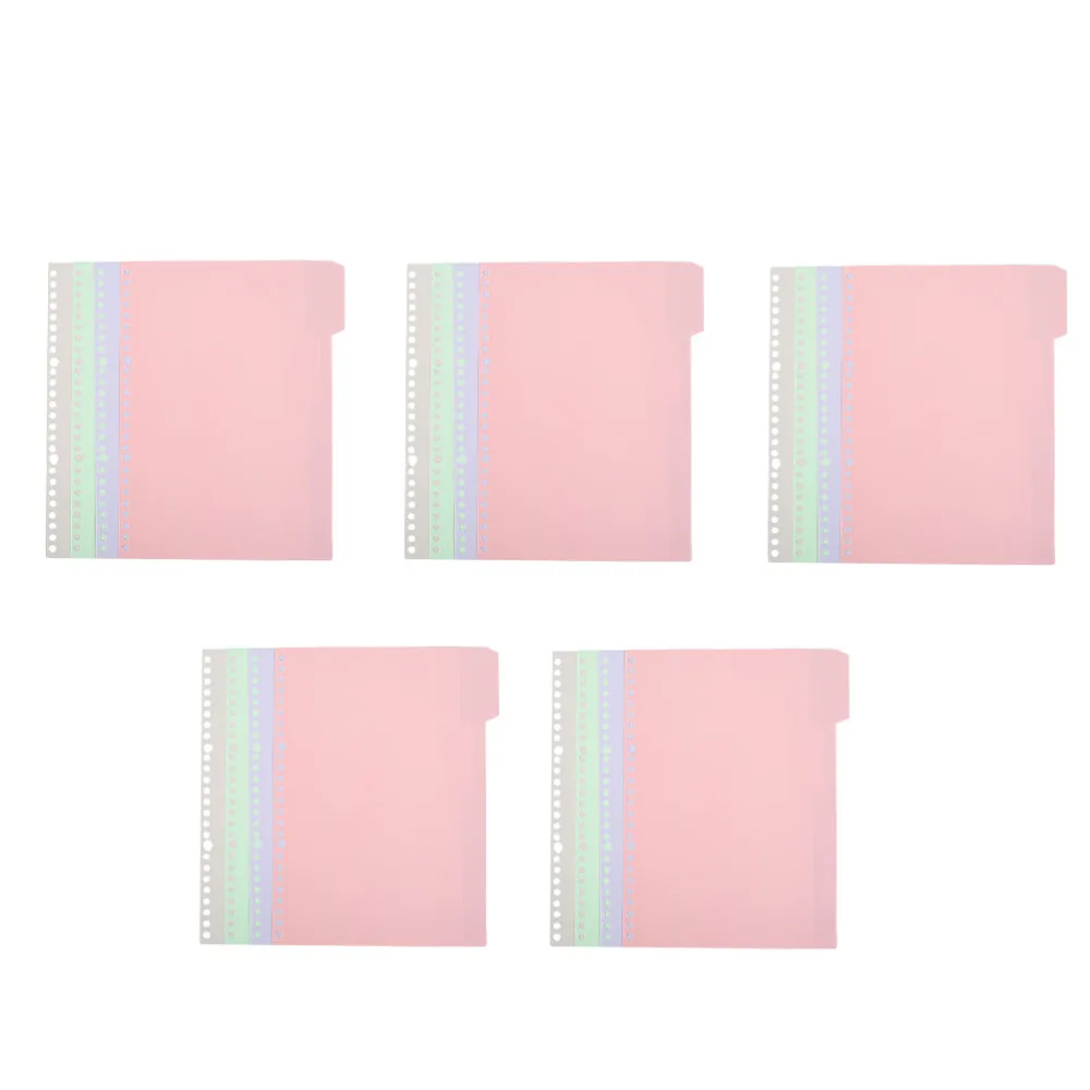 20Pcs Convenient Tab Dividers Replaceable Binder Tabs Professional Index Dividers Book Supply