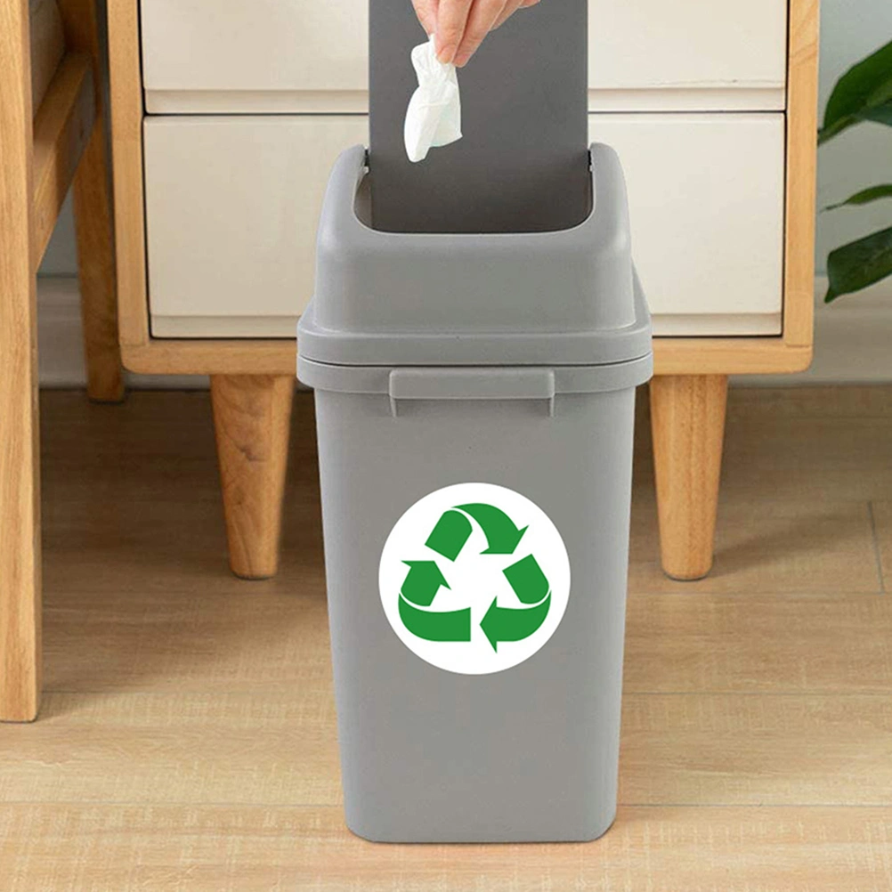 3 Sets Recycling Stickers Trash Can Decals Adhesive Garbage Recycle Decals