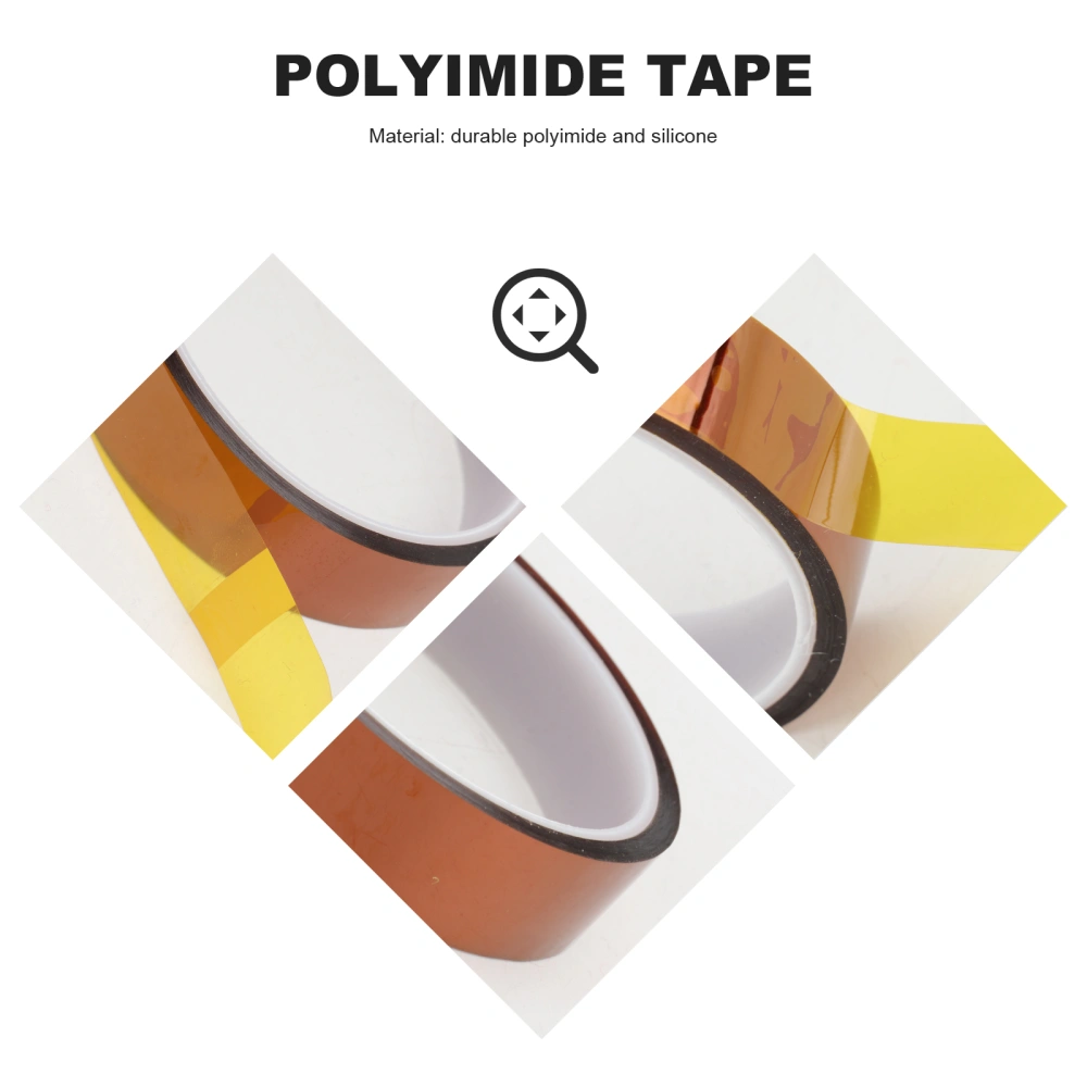 20mm*33m High Temperature Heat Resistant Polyimide Film Adhesive Tape (Tawny)