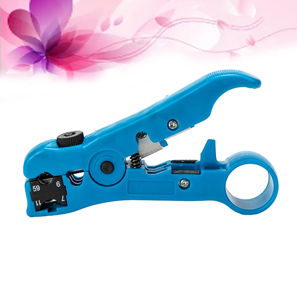 Multi Functional Coaxial Cable Stripper(Blue)