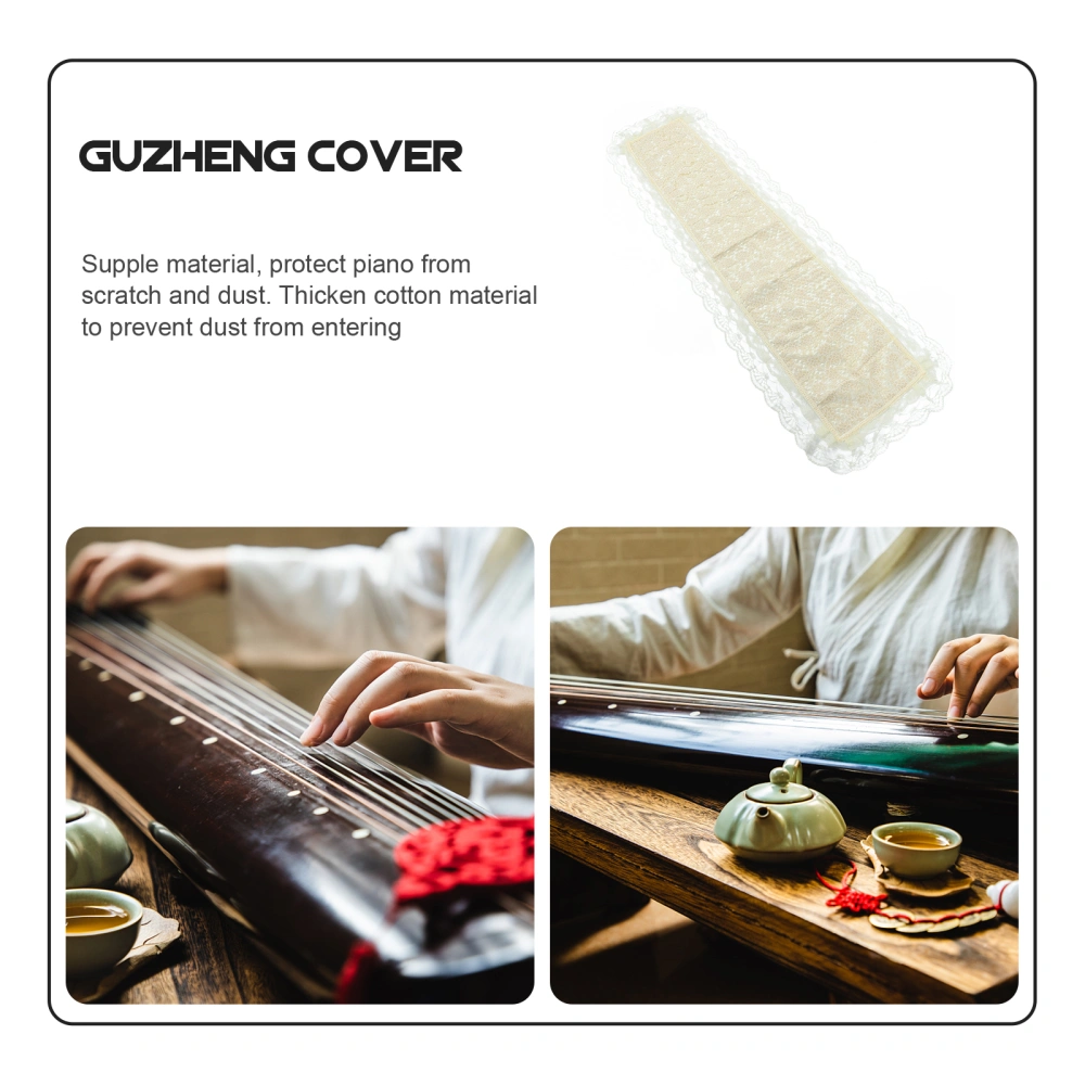 1 pc  Guzheng Anti-dust Cover Guzheng Protector Guzheng Supply (Beige)