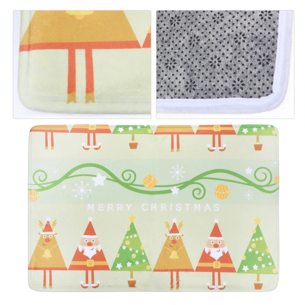 Christmas Elements Floor Pad Water Absorption Non-Skid Bathroom Floor Mat