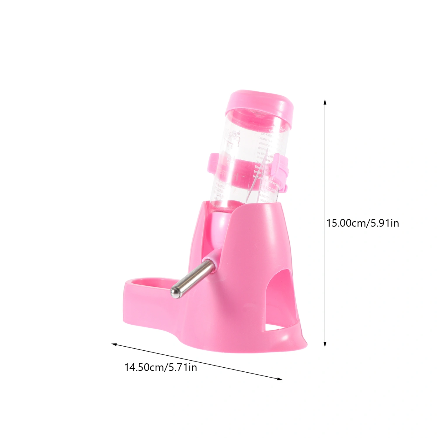 1 Set Hamster Water Bottle Multi-function Small Pet Feeder Water Feeder Kettle with Bracket
