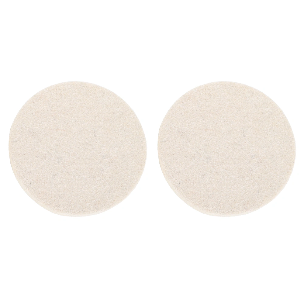 2pcs Wool Wheel Polishing Disc Wool Flock Pad Grinding Buffing Wool Polisher Pad