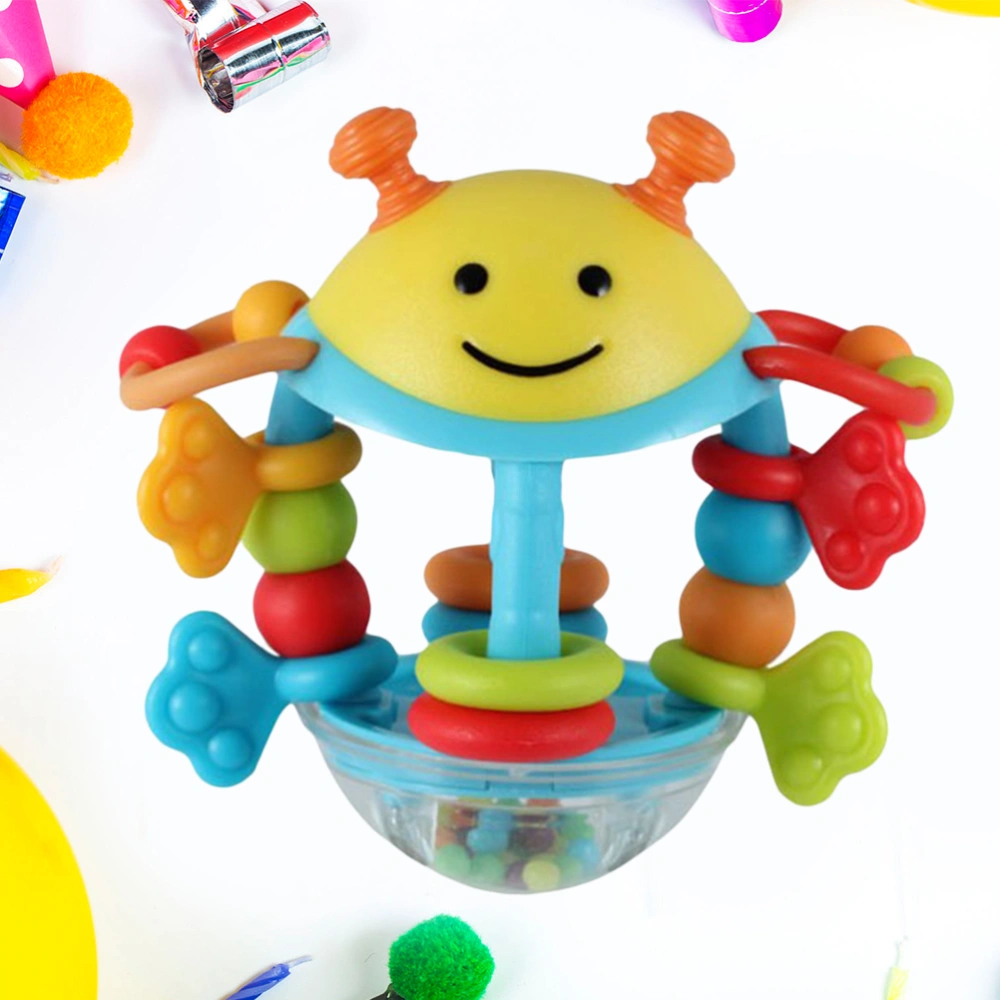 Little Loud Bell Ball Toy Hand Bell Rattle Baby Intelligence Baby Activity Grasping Toy (Bee Pattern)