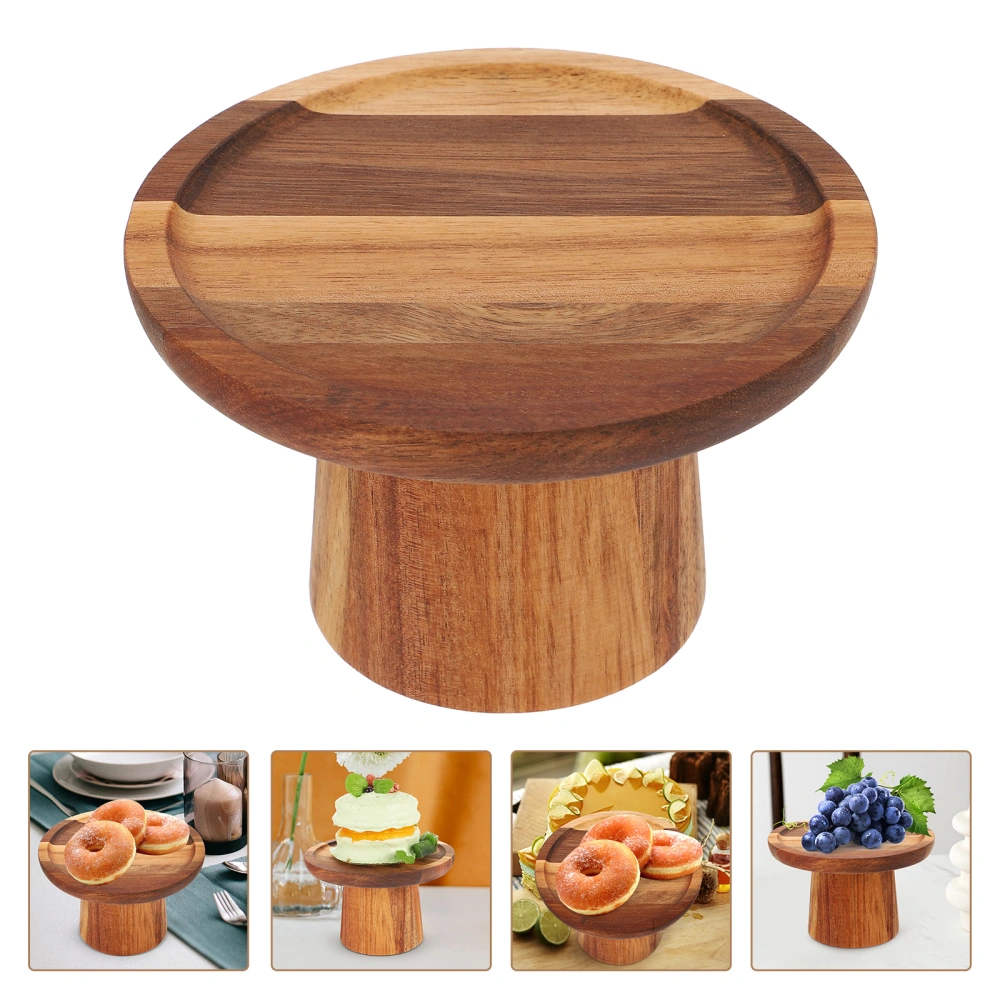 Wooden Cupcake Stand Fruit Serving Plate Household Cake Display Holder Party Dessert Stand