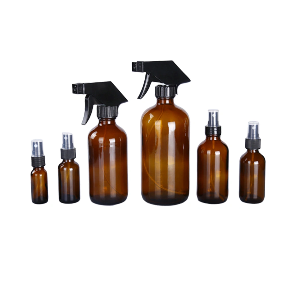 6Pcs Liquid Subpackaging Bottle Practical Spray Bottle Portable Press Pump Bottle Brown