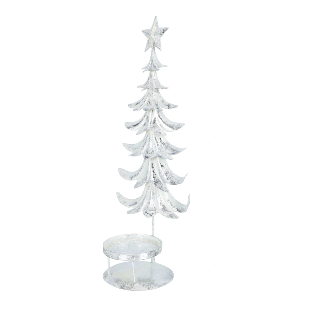 1Pc Christmas Creative Table-top Christmas Tree Candleholder Decor for Party