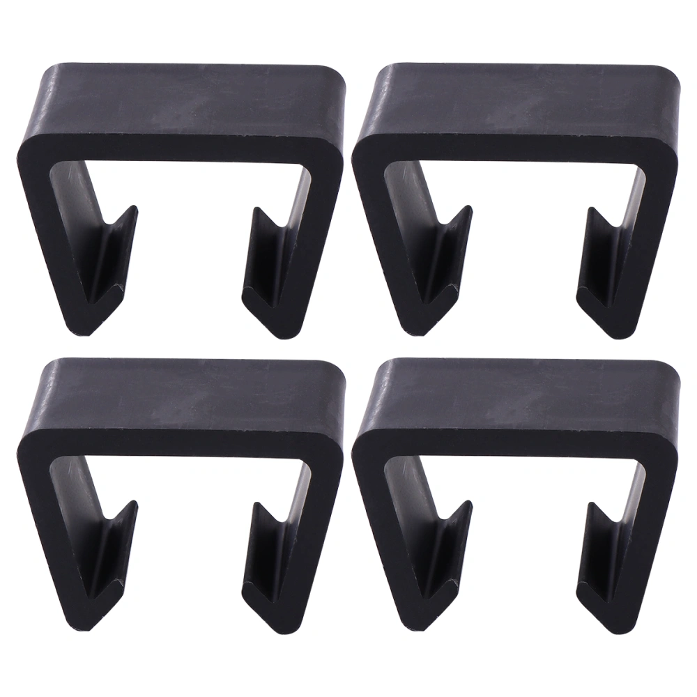 4pcs 4.25cm Sturdy Chair Clip Creative Sofa Clip Durable Rattan Made Furniture Clip Chair Fastener Home Accessory for Home Shop Office (Black)