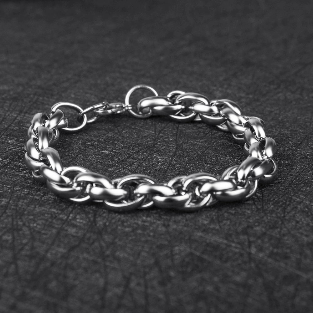 Men's And Women's Stainless Steel Electroplating Twist Bracelet