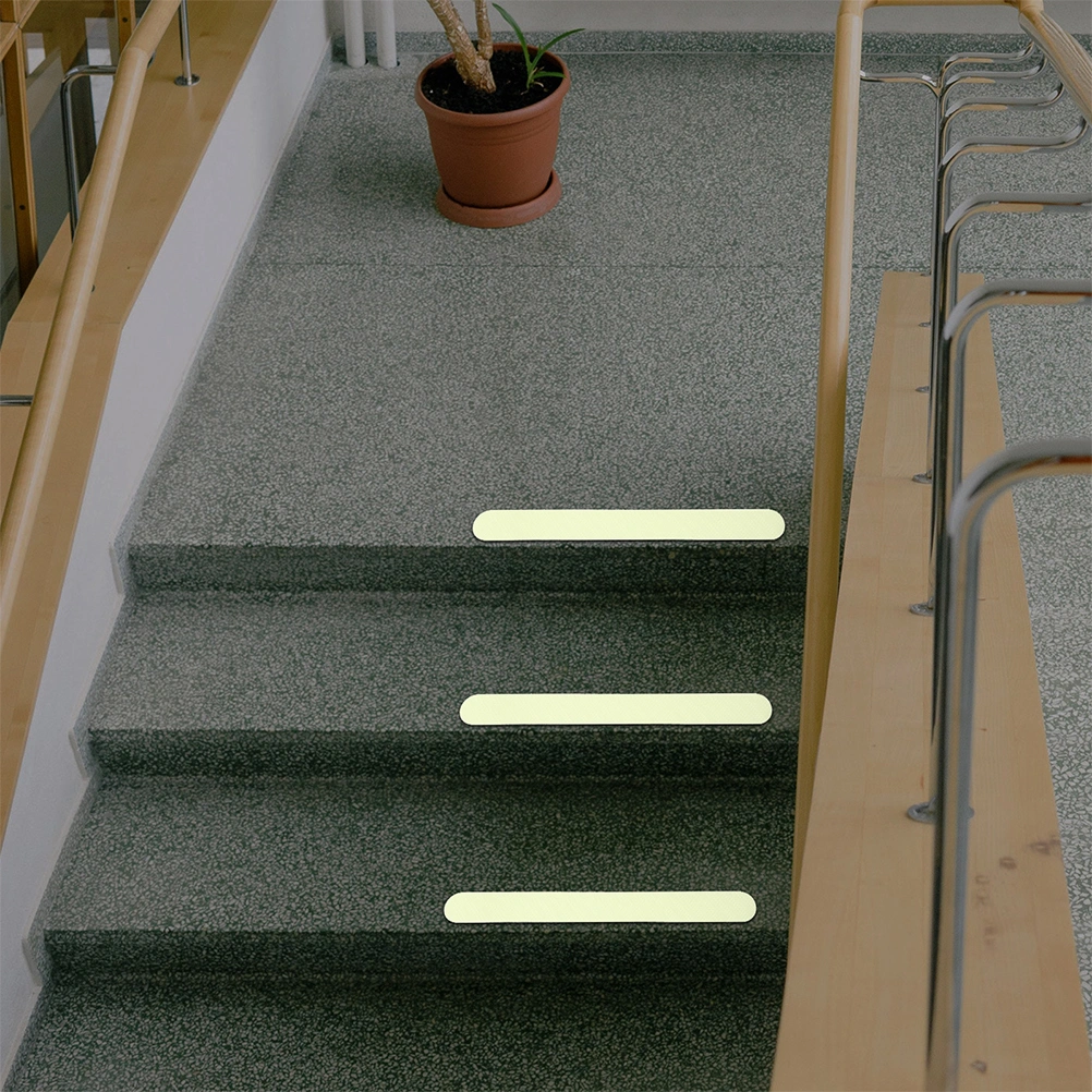 24pcs Anti-slip Stairs Stickers Bathtub Stickers Luminous Anti-skid Floor Strips