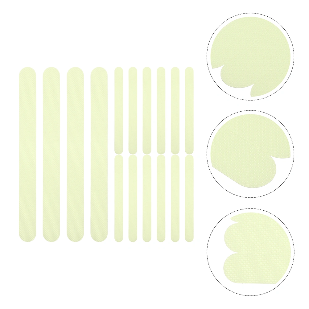 24pcs Anti-slip Stairs Stickers Bathtub Stickers Luminous Anti-skid Floor Strips