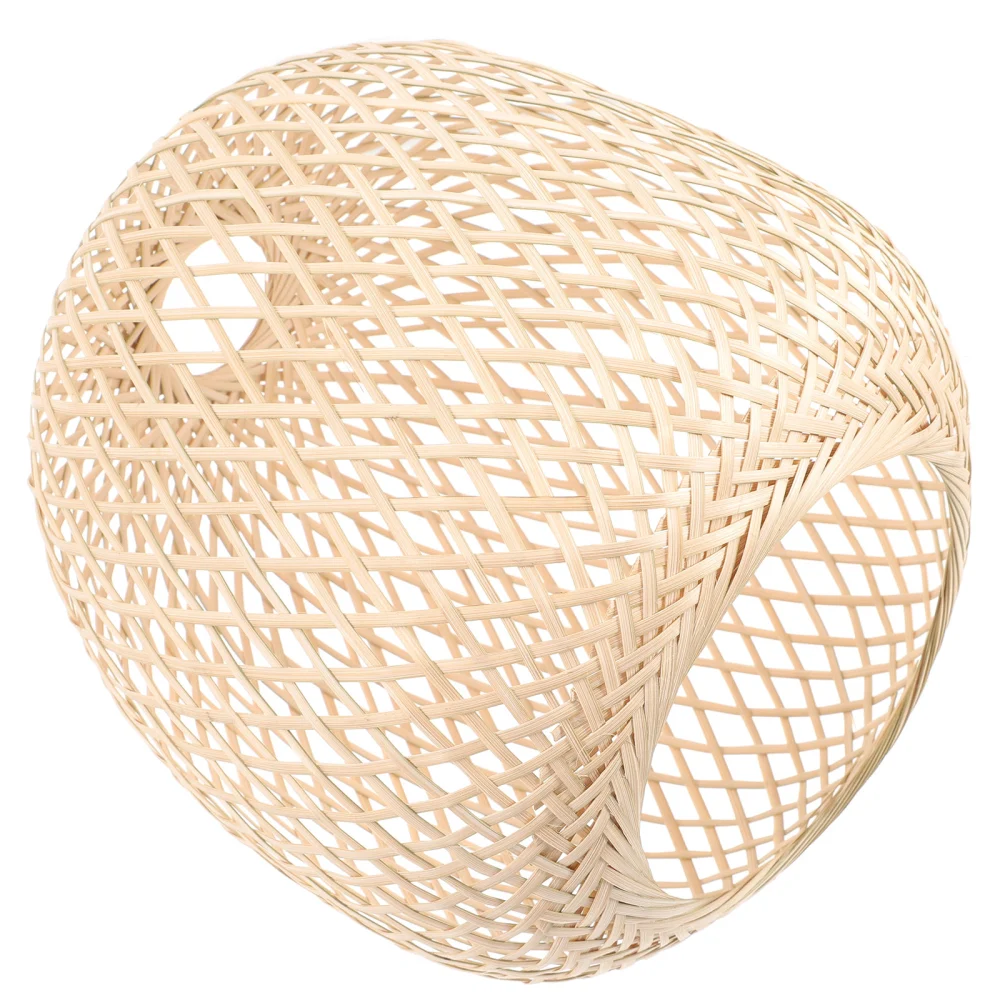 Woven Lampshade Bamboo Ceiling Light Shade Chandelier Lamp Cover Light Shade