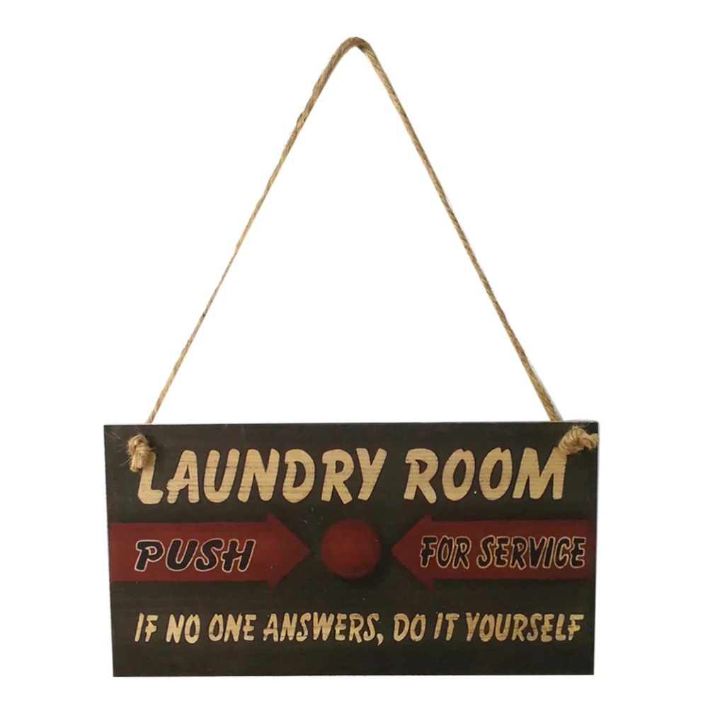 Laundry Room Wall Plaque Sign Hanging Wall Door Sign Decor Ornament