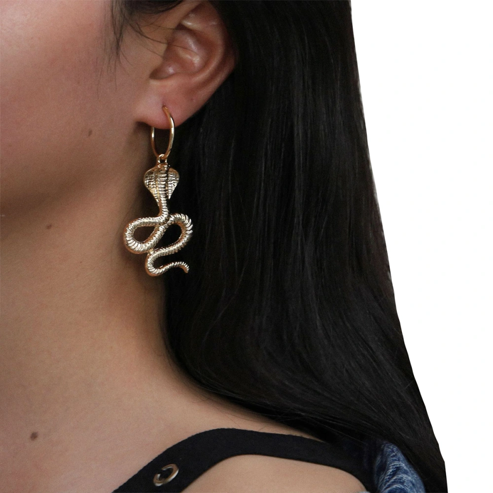 Simple Cobra Eardrop Fashion Alloy Girls Earring Vintage Animal Snake Ear Jewelry