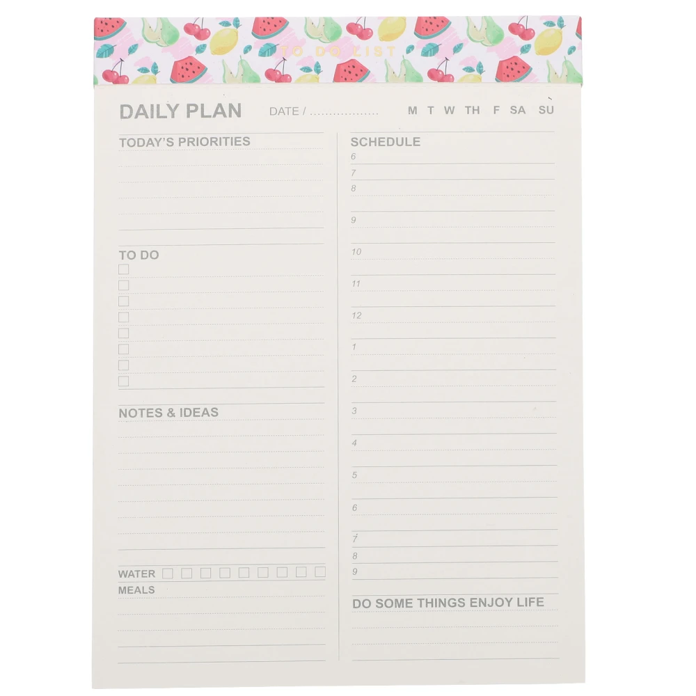 Portable Note Pad Time Management Notepad Magnetic Daily Planner for Home Office