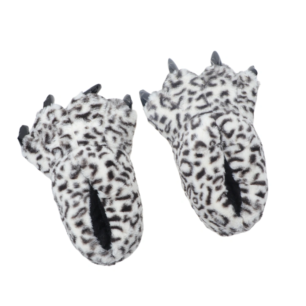 1Pair of Adorable Polar Slippers Animal Claw Boots Cosplay Shoes Non-slip Winter House Indoor Slippers