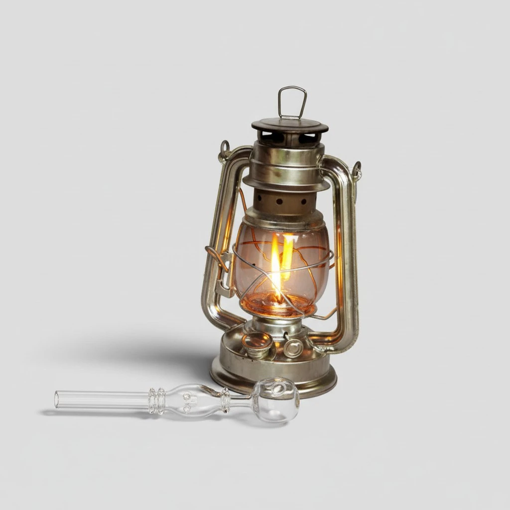 4pcs Oil Lamp Burner High Borosilicate Lamp Burner Oil Burner Glass Pipe