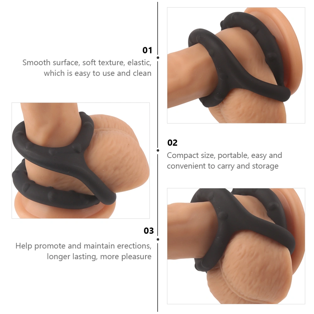 1PC Men Penis Ring Silicone Penis Ring Lock Penis Stimulator Adult Supplies