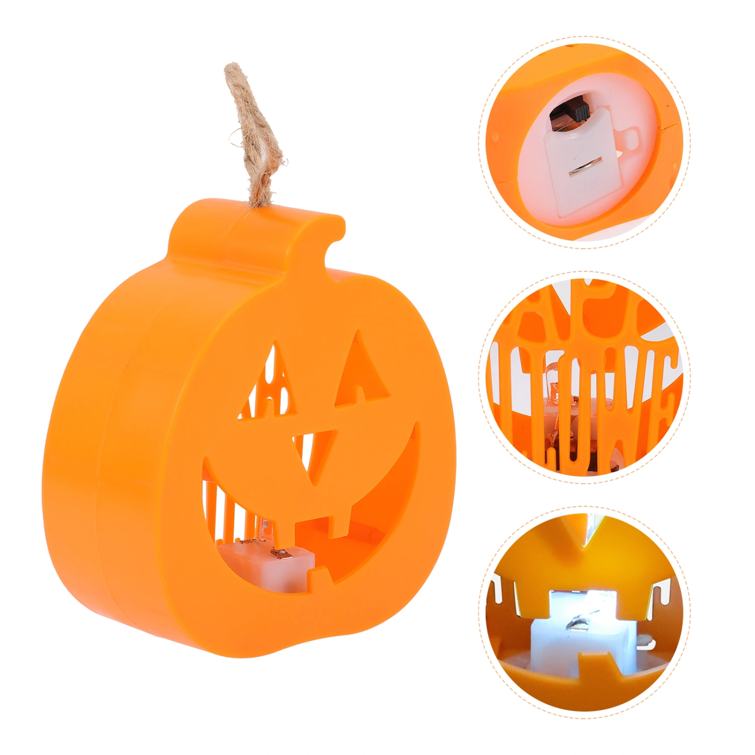4pcs Halloween LED Candle Light Handheld Lamp Party Layout Props Decoration