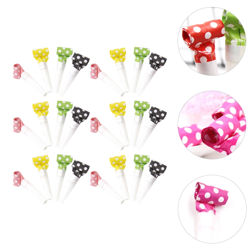 36pcs Party Blower Plastic Noise Makers Cheering Props Party Blow Horns