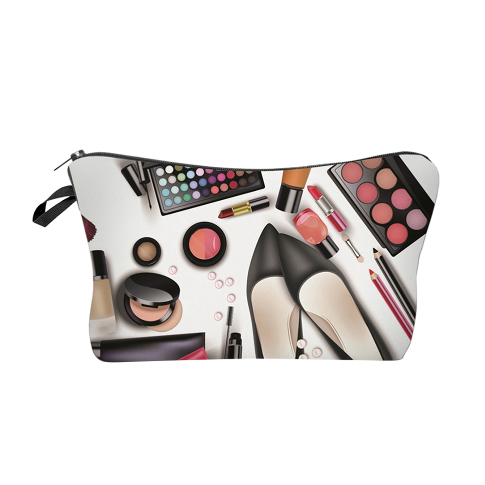 Women Portable Cosmetic Bags Printing Makeup Bag Cosmetics and Toiletries Storage Bag Organizer (3D Printing Pattern)