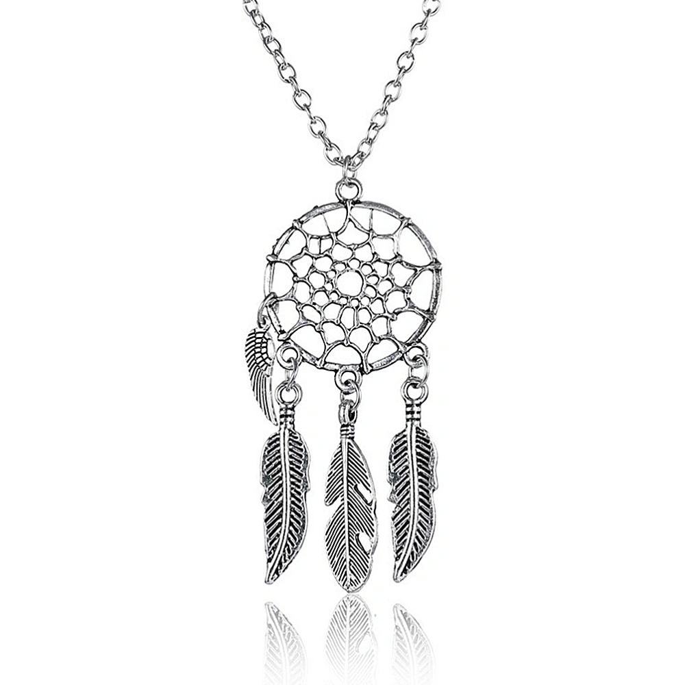 Wing Dream Catcher Necklace Bohemian Dreamcatcher Jewelry Decoration ()