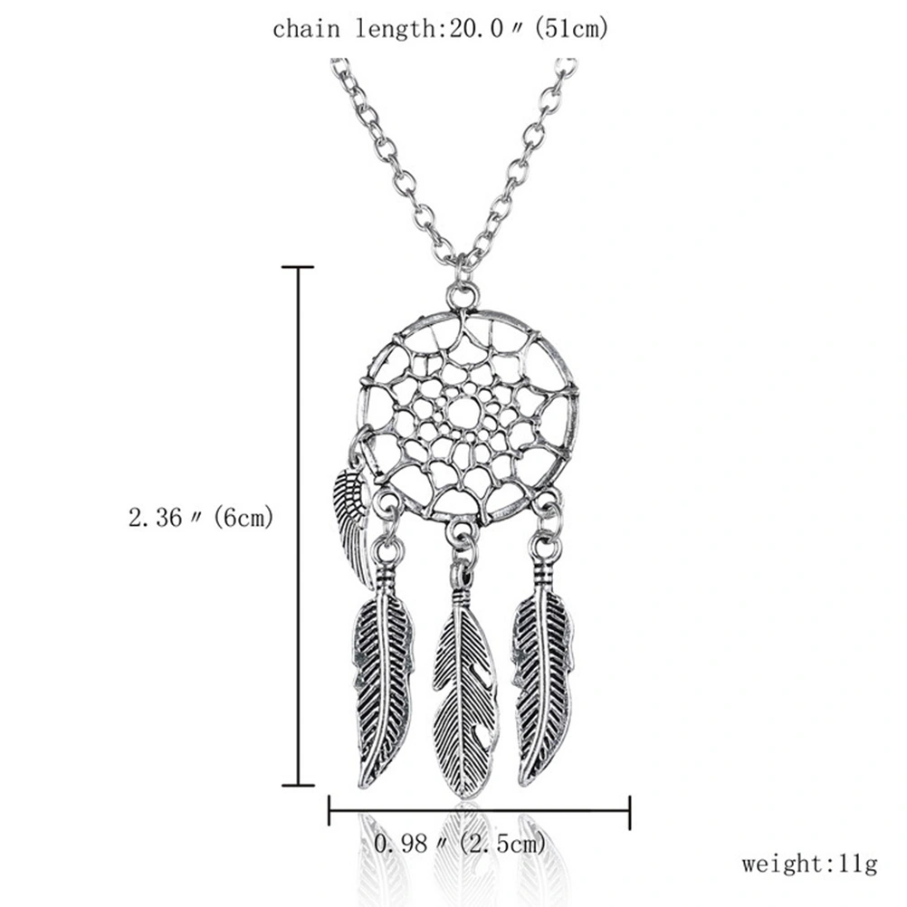 Wing Dream Catcher Necklace Bohemian Dreamcatcher Jewelry Decoration ()