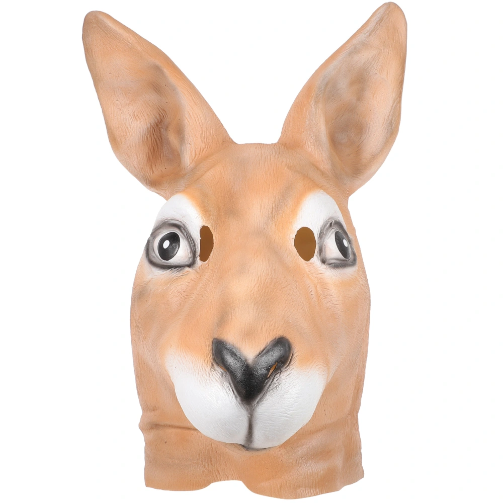 Halloween Funny Kangaroo Mask Funny Headgear Full Face Mask for Halloween Masquerade Banquet