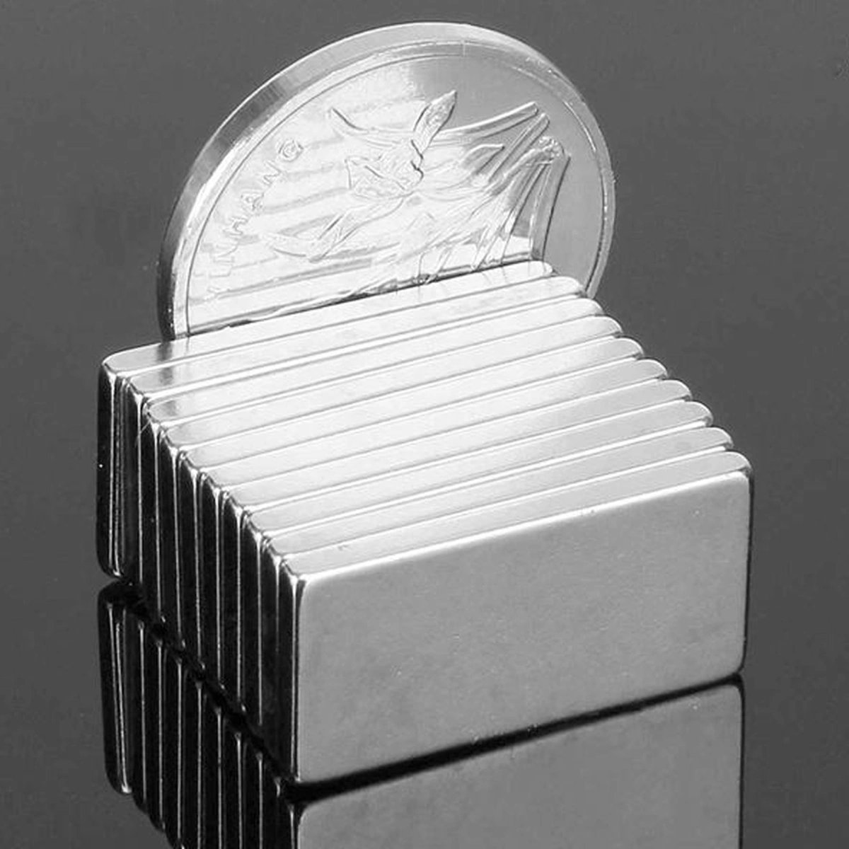 10PCS Permanent Strong Neodymium Magnet Square Bulk Magnets Aimant for Refrigerator Arts Crafts Projects Whiteboard
