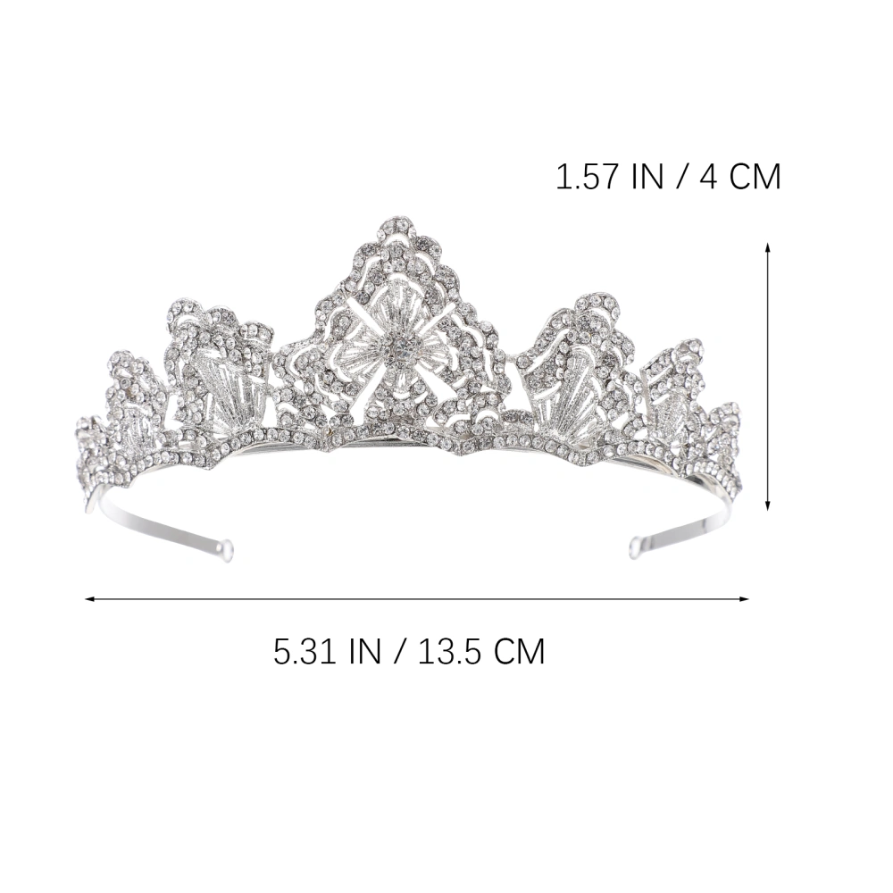 Alloy Rhinestone Bridal Crown Wedding Headband Tiara Headdress Hair Accessory