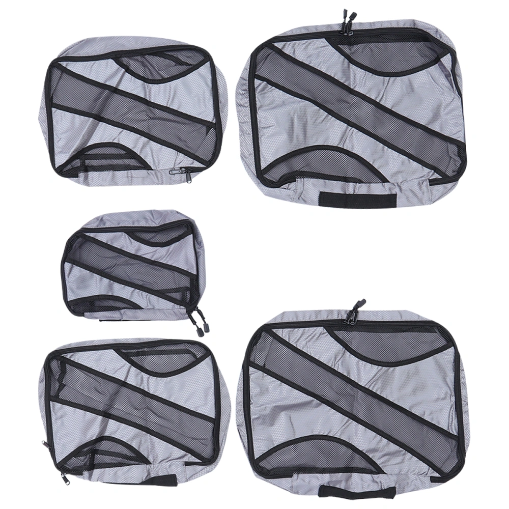 1 Set Practical Storage Bag Convenient Storage Pouch Household Travel Storage Bag for Clothes Socks Underwear (Grey)