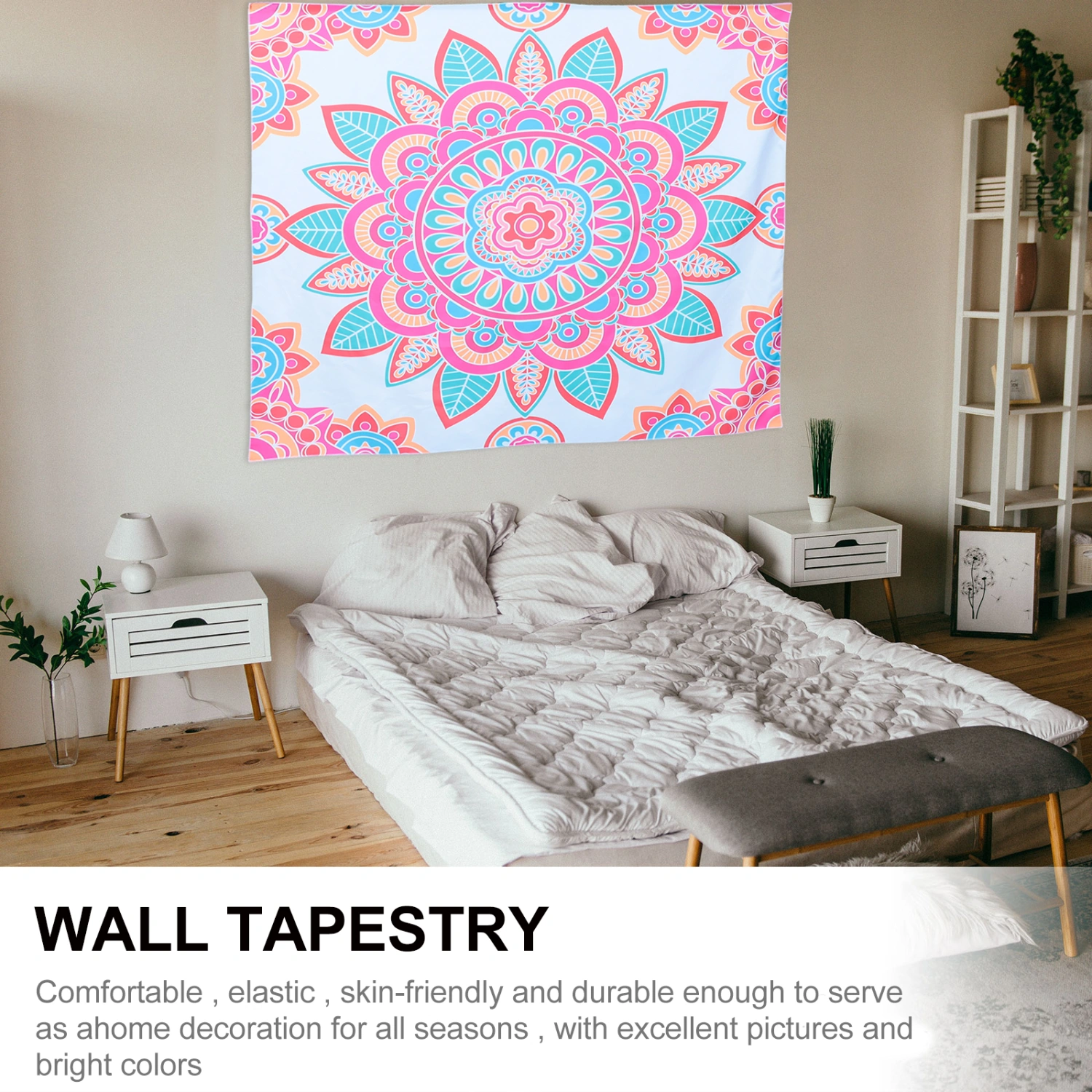 1pc Bohemian Style Printing Tapestry Beach Sitting Tapestry Wall Hanging Tapestry