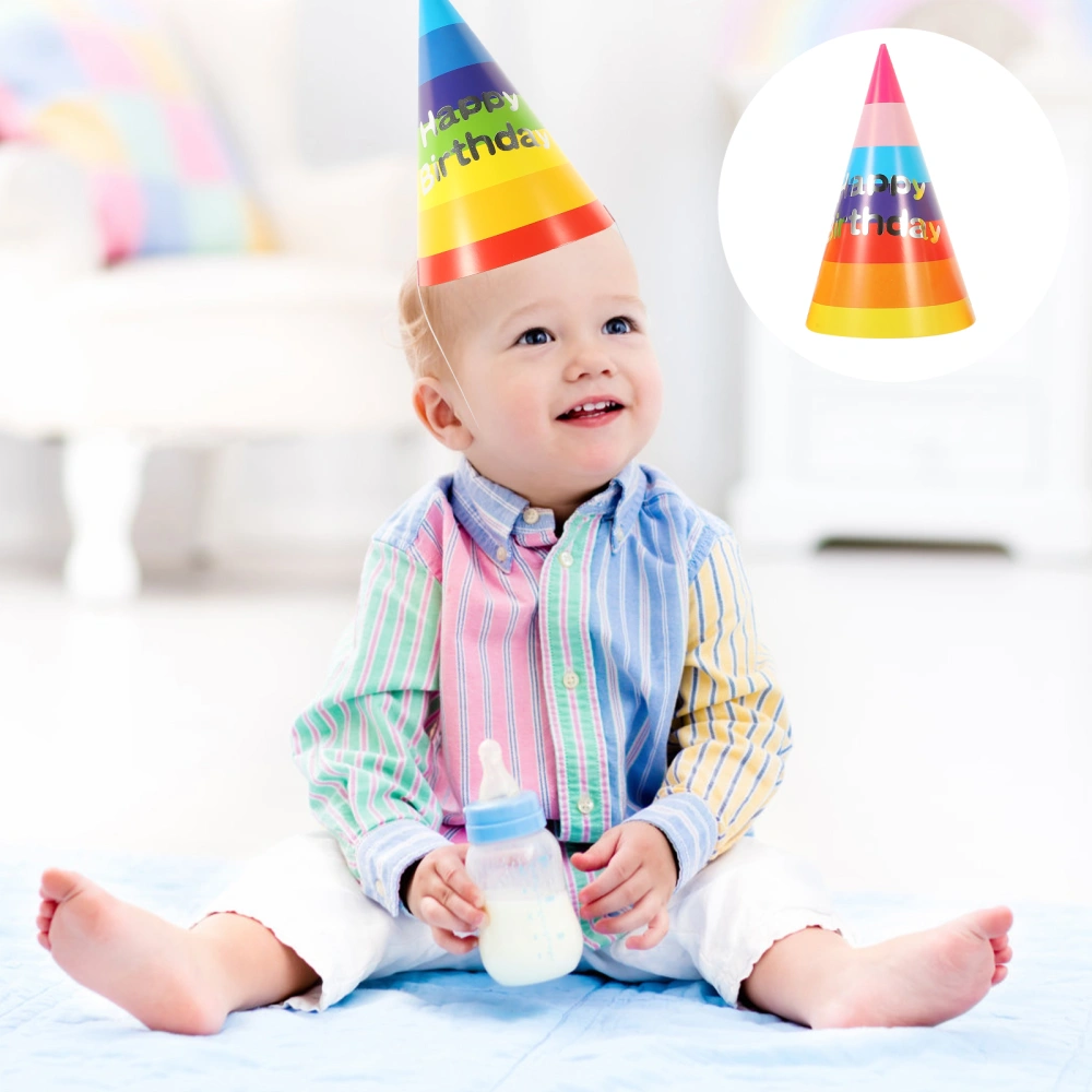 32pcs Kids Birthday Party Hats Paper Hats Party Cone Hats Party Decorations