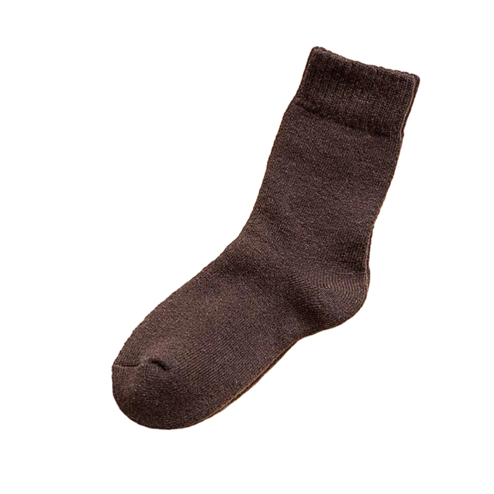 Men's Winter Extra Thick Thermal Socks Fashion Winter Boot Socks (Coffee)