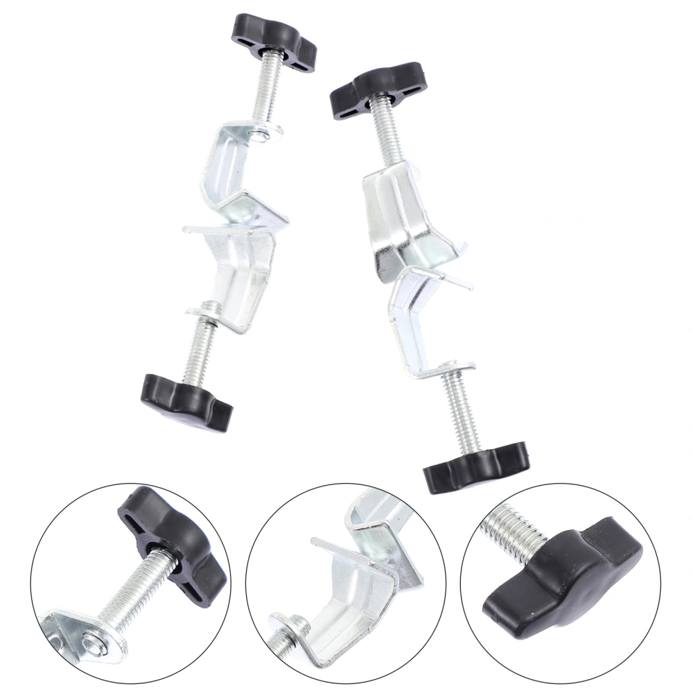 2pcs Bosshead Clamp Holder Adjustable Clip Holder Chemistry Right Angle Support